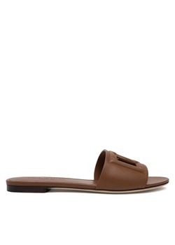 Klapki Dolce&Gabbana CQ0436 AY329 Brązowy ze sklepu eobuwie.pl w kategorii Klapki damskie - zdjęcie 181276888
