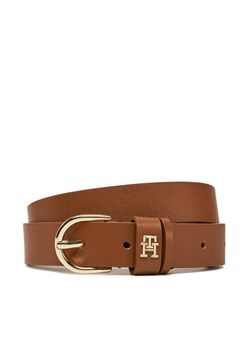 Pasek Damski Tommy Hilfiger Essential Effortless 2.5 AW0AW16836 Brązowy ze sklepu eobuwie.pl w kategorii Paski damskie - zdjęcie 181277059