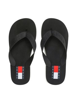 Japonki Tommy Jeans Tjw Flag Eva Beach Sandal EN0EN02194 Czarny ze sklepu eobuwie.pl w kategorii Klapki damskie - zdjęcie 181277295