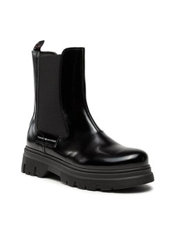 Kozaki Tommy Hilfiger T4A5-33035-1453999 Czarny ze sklepu eobuwie.pl w kategorii Buty zimowe dziecięce - zdjęcie 181277689