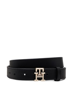 Pasek Damski Tommy Hilfiger Th Logo 2.5 AW0AW17248 Czarny ze sklepu eobuwie.pl w kategorii Paski damskie - zdjęcie 181278186