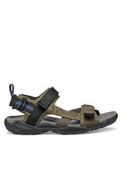 Sandały Geox U Terreno + Grip U4550B 011EK C3009 Khaki ze sklepu eobuwie.pl w kategorii Sandały męskie - zdjęcie 181278735