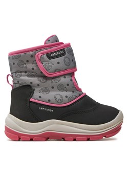 Śniegowce Geox B Flanfil Girl B Abx B263WG 0BCMN C9235 S Czarny ze sklepu eobuwie.pl w kategorii Buty zimowe dziecięce - zdjęcie 181278965