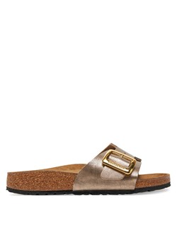 Klapki Birkenstock Catalina Cushion Buckle 1029416 Brązowy ze sklepu eobuwie.pl w kategorii Klapki damskie - zdjęcie 181279227