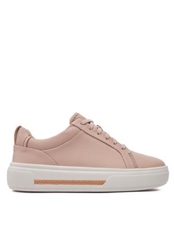 Sneakersy Clarks Hollyhock Walk 26176309 Różowy ze sklepu eobuwie.pl w kategorii Trampki damskie - zdjęcie 181279239