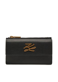 Portfel damski KARL LAGERFELD A1W32058 Czarny ze sklepu eobuwie.pl w kategorii Portfele damskie - zdjęcie 181279318