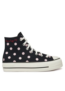 Trampki Converse Chuck Taylor All Star Lift Platform Polka Dots A10688C Czarny ze sklepu eobuwie.pl w kategorii Trampki damskie - zdjęcie 181279337