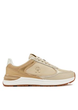 Sneakersy Tommy Hilfiger FW0FW08472 Beżowy ze sklepu eobuwie.pl w kategorii Buty sportowe damskie - zdjęcie 181279557