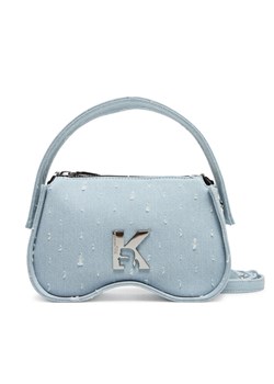 Torebka Karl Lagerfeld Jeans A2W30098 Niebieski ze sklepu eobuwie.pl w kategorii Listonoszki - zdjęcie 181279656