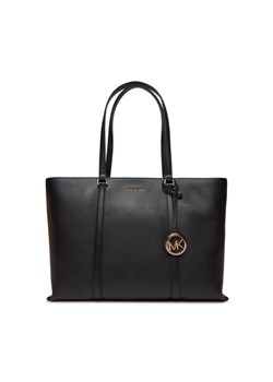 Torebka MICHAEL Michael Kors Temple 30R4G1LT3L Czarny ze sklepu eobuwie.pl w kategorii Torby Shopper bag - zdjęcie 181279996
