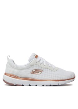 Sneakersy Skechers First Insight 13070/WTRG Biały ze sklepu eobuwie.pl w kategorii Buty sportowe damskie - zdjęcie 181280146