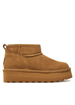 Śniegowce Bearpaw Retro Shorty 2940W Beżowy ze sklepu eobuwie.pl w kategorii Śniegowce damskie - zdjęcie 181280549
