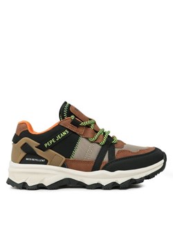 Sneakersy Pepe Jeans PBS30531 Brązowy ze sklepu eobuwie.pl w kategorii Buty sportowe dziecięce - zdjęcie 181281065