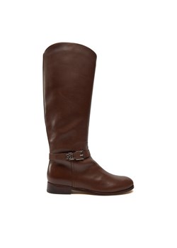 Oficerki Lauren Ralph Lauren 802937804003 Brązowy ze sklepu eobuwie.pl w kategorii Kozaki damskie - zdjęcie 181281189