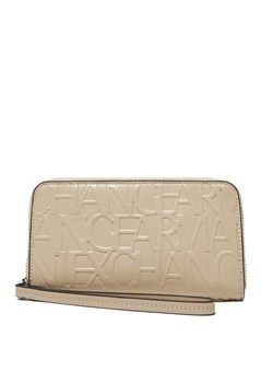 Duży Portfel Damski Armani Exchange 948451 CC793 U1092 Beżowy ze sklepu eobuwie.pl w kategorii Portfele damskie - zdjęcie 181281346