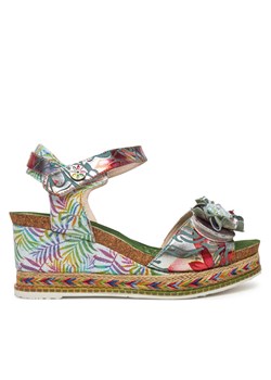Espadryle Laura Vita Hacdeo 09 Srebrny ze sklepu eobuwie.pl w kategorii Espadryle damskie - zdjęcie 181281397