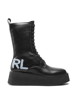 Botki KARL LAGERFELD KL42475 Czarny ze sklepu eobuwie.pl w kategorii Workery damskie - zdjęcie 181281716