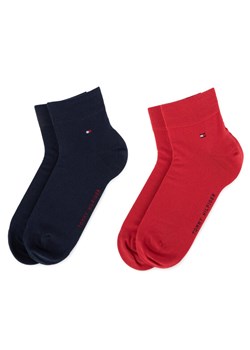 Zestaw 2 par niskich skarpet męskich Tommy Hilfiger 342025001 Granatowy ze sklepu eobuwie.pl w kategorii Skarpetki męskie - zdjęcie 181281718