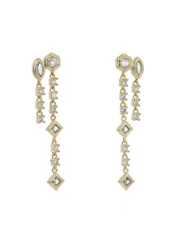 Kolczyki Luv AJ Stellar Bezel Double Studs HOL22-E-SBDS-G Złoty ze sklepu eobuwie.pl w kategorii Kolczyki - zdjęcie 181281997