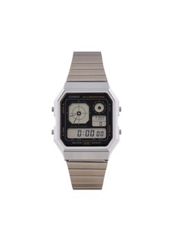 Zegarek Casio A130WE-1AEF Srebrny ze sklepu eobuwie.pl w kategorii Zegarki - zdjęcie 181282177