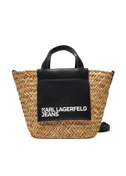 Torebka Karl Lagerfeld Jeans A2W50011 Beżowy ze sklepu eobuwie.pl w kategorii Torby letnie - zdjęcie 181282299