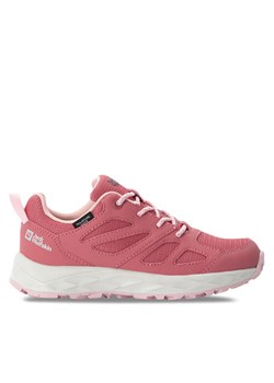 Trekkingi Jack Wolfskin Woodland 2 Texapore Low 4059811 Różowy ze sklepu eobuwie.pl w kategorii Buty trekkingowe dziecięce - zdjęcie 181283257
