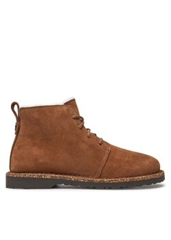 Botki Birkenstock Uppsala Mid Shearling 1028148 Brązowy ze sklepu eobuwie.pl w kategorii Botki - zdjęcie 181283289