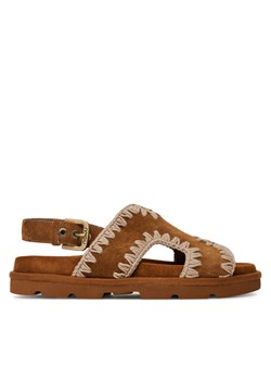 Sandały Mou Low bio sandal MU.SW631006A Brązowy ze sklepu eobuwie.pl w kategorii Sandały damskie - zdjęcie 181283548