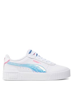 Sneakersy Puma Carina 2.0 Deep Dive Jr 396545-01 Biały ze sklepu eobuwie.pl w kategorii Trampki dziecięce - zdjęcie 181283616