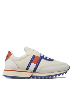 Sneakersy Tommy Jeans Tjm Runner Translucent EM0EM01219 Beżowy ze sklepu eobuwie.pl w kategorii Buty sportowe męskie - zdjęcie 181283977