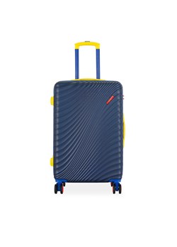 Walizka średnia Semi Line T5937-2 Granatowy ze sklepu eobuwie.pl w kategorii Walizki - zdjęcie 181284209
