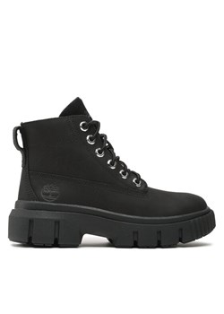 Trapery Timberland Greyfield Leather Boot TB0A5RNG0011 Czarny ze sklepu eobuwie.pl w kategorii Workery damskie - zdjęcie 181284319