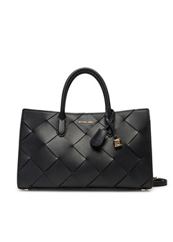 Torebka MICHAEL Michael Kors Scarlett 30S5GETS2L Czarny ze sklepu eobuwie.pl w kategorii Kuferki - zdjęcie 181284616