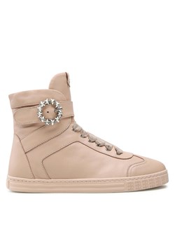 Sneakersy AGL Gemma High D936510PGKT018E348 Beżowy ze sklepu eobuwie.pl w kategorii Trampki damskie - zdjęcie 181284856