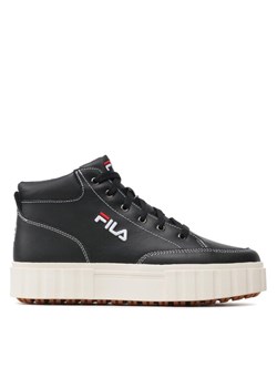Sneakersy Fila Sandblast Mid Wmn FFW0187.80010 Czarny ze sklepu eobuwie.pl w kategorii Trampki damskie - zdjęcie 181285047