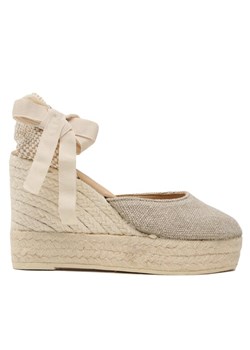 Espadryle Manebi Wedge Espadrilles O 7.1 WV Beżowy ze sklepu eobuwie.pl w kategorii Espadryle damskie - zdjęcie 181285148