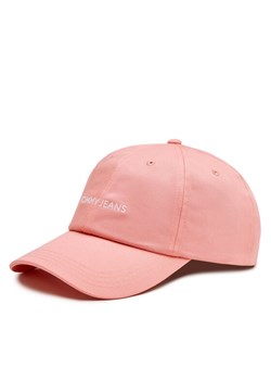 Czapka z daszkiem Tommy Jeans Linear Logo AW0AW15845 Różowy ze sklepu eobuwie.pl w kategorii Czapki z daszkiem damskie - zdjęcie 181285228