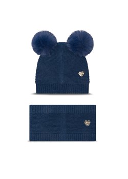 Komplet czapka i komin Guess A4BZ01 Z2QP0 Niebieski ze sklepu eobuwie.pl w kategorii Czapki dziecięce - zdjęcie 181285648