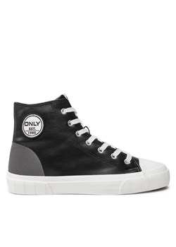 Trampki ONLY Shoes Liv 15329910 Czarny ze sklepu eobuwie.pl w kategorii Trampki damskie - zdjęcie 181285676
