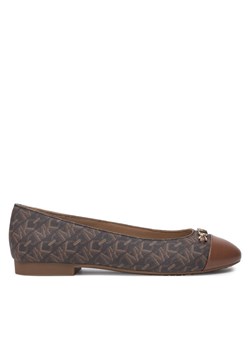 Baleriny MICHAEL Michael Kors Rebecca Flex Empire Monogram 40F4RBFP1B Brązowy ze sklepu eobuwie.pl w kategorii Balerinki - zdjęcie 181285936