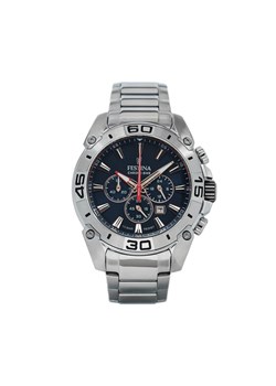 Zegarek Festina Chrono Bike '21 20543/4 Srebrny ze sklepu eobuwie.pl w kategorii Zegarki - zdjęcie 181286027
