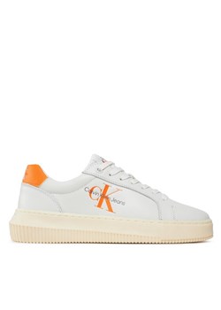 Sneakersy Calvin Klein Jeans Chunky Cupsole Laceup Mon Lth Wn YW0YW00823 Czarny ze sklepu eobuwie.pl w kategorii Buty sportowe damskie - zdjęcie 181286125