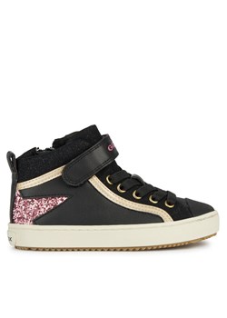 Sneakersy Geox J Kalispera Girl J944GM 054GN C9231 S Czarny ze sklepu eobuwie.pl w kategorii Trampki dziecięce - zdjęcie 181286178