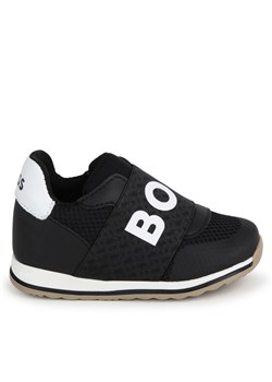 Sneakersy Boss J50869 S Czarny ze sklepu eobuwie.pl w kategorii Buty sportowe dziecięce - zdjęcie 181286186