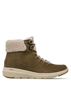 Botki Skechers Glacial Ultra 16677/OLV Zielony ze sklepu eobuwie.pl w kategorii Śniegowce damskie - zdjęcie 181286328