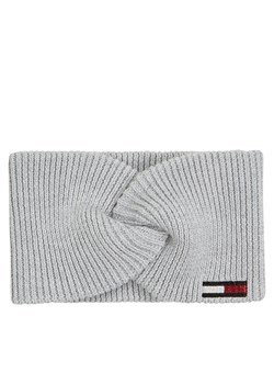 Opaska materiałowa Tommy Hilfiger Elongated Flag AW0AW16776 Szary ze sklepu eobuwie.pl w kategorii Opaski do włosów - zdjęcie 181286488