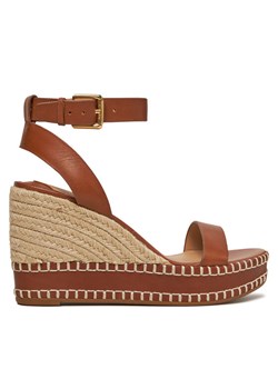 Espadryle LAUREN RALPH LAUREN 802940573002 Brązowy ze sklepu eobuwie.pl w kategorii Sandały damskie - zdjęcie 181286546