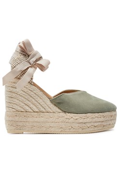 Espadryle Manebi Hamptons Heart-Shaped Wedge Espadrilles W 0.1 WH Zielony ze sklepu eobuwie.pl w kategorii Espadryle damskie - zdjęcie 181286909