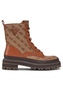 Trapery Guess FL7BDA FAL10 Brązowy ze sklepu eobuwie.pl w kategorii Workery damskie - zdjęcie 181287258