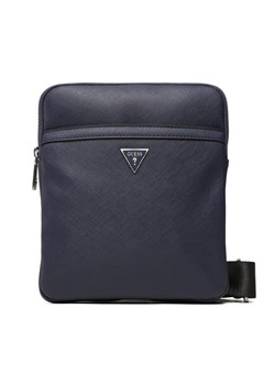 Saszetka Guess Certosa Saffiano Smart HMECSA P3123 Granatowy ze sklepu eobuwie.pl w kategorii Saszetki - zdjęcie 181287508